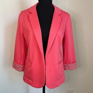 NWOT Skies are Blue Asa Knit Blazer Coral Women's Small